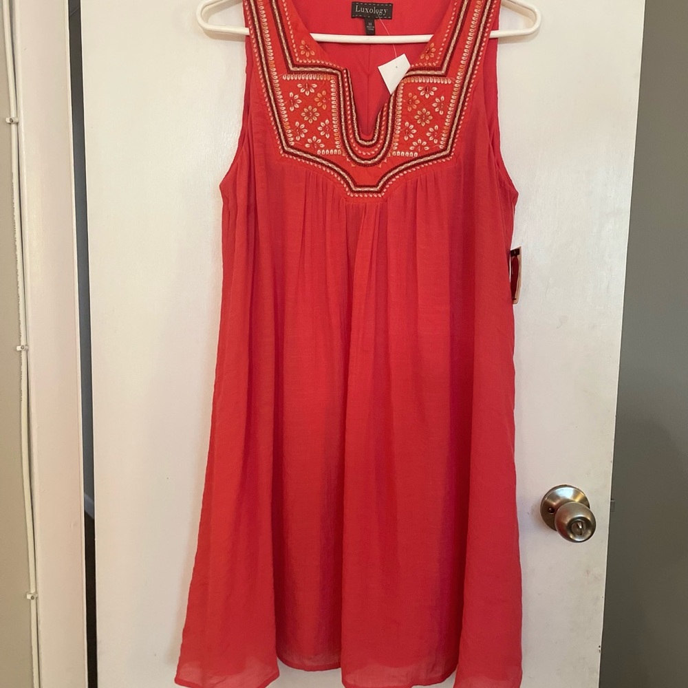 Luxology Sleeveless Lightweight A-Line Dress - Size M - Picture 2 of 16